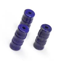 Lapis Lazuli Beads, Bamboe, DIY, blauw, 18x8x2mm, Verkocht door PC