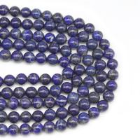 Lapis Lazuli Beads, Ronde, DIY, blauw, Per verkocht 38 cm Strand