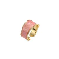 Zinc Alloy Cuff Finger Ring brushwork for woman 5mm Sold By PC