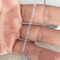 Stainless Steel Oval Chain silver color Sold By m