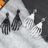 Resin Earring Zinc Alloy with Resin Hand Halloween Design & fashion jewelry & for woman Sold By Pair