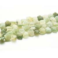 Natural Jade Beads Jade New Mountain polished DIY green 18mm Sold By PC