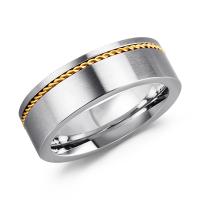 خاتم إصبع الفولاذ المقاوم للصدأ, جولة, مطلي, مجوهرات الموضة & حجم مختلفة للاختيار & للرجل, تباع بواسطة PC