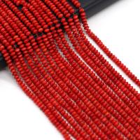 Natural Coral Beads Abacus DIY red Sold Per Approx 38 cm Strand