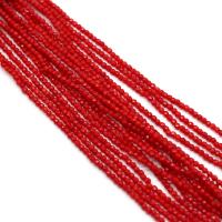 Natural Coral Beads Round DIY & faceted red 3mm Sold Per Approx 38 cm Strand