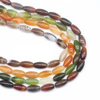 Natural Lace Agate Beads Drum DIY Sold Per 38 cm Strand