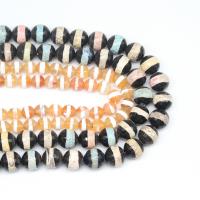 Natuurlijke Tibetaanse Agaat Dzi Beads, Ronde, DIY & gefacetteerde, meer kleuren voor de keuze, Per verkocht 38 cm Strand