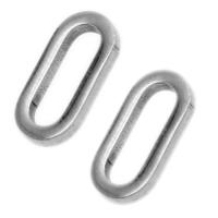 Stainless Steel Povezivanje Ring, Nehrđajući čelik, izvorna boja, 12x6x1mm, Prodano By PC