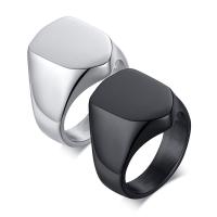 خاتم إصبع الفولاذ المقاوم للصدأ, مطلي, حجم مختلفة للاختيار & للرجل, المزيد من الألوان للاختيار, 17.50mm, تباع بواسطة PC