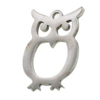 Stainless Steel Animal Pendants Owl original color Sold By PC