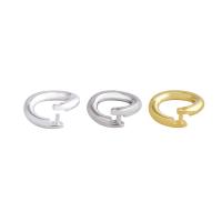 925 Ezüst Jump Gyűrű, galvanizált, DIY, több színt a választás, 7x7x1.20mm, Lyuk:Kb 4.2mm, Által értékesített PC