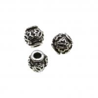 Zinc Alloy Jewelry Beads Round DIY original color 9mm Sold By Bag