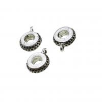 Zinc Alloy Bail Beads Round original color 15mm Sold By Bag