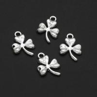 Zinc Alloy Clover Pendant Three Leaf Clover original color 17mm Approx Sold By Bag