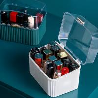 ABS Plastic Cosmetic Storage Box with PC Plastic portable Sold By PC