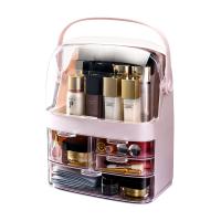 PVC Plastic Cosmetic Storage Box portable & multilayer Sold By PC