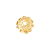 Brass Bead Cap Flower gold color plated DIY nickel lead & cadmium free Sold By PC