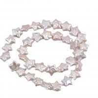 Reborn kultivované sladkovodní perle, Sladkovodní Pearl, Hvězda, DIY, bílý, 11-13mm, Prodáno za 37-39 cm Strand
