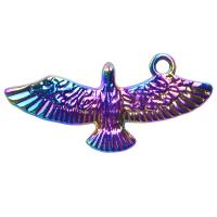 Zinc Alloy Animal Pendants Eagle plated DIY multi-colored Length 45 cm Sold By PC