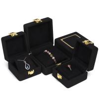 Jewelry Gift Box Microfiber black Sold By PC