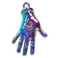 Zinc Alloy Hand Pendants colorful plated DIY multi-colored Length 45 cm Sold By PC