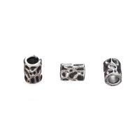 Stainless Steel Large Hole Beads anoint DIY black Sold By PC