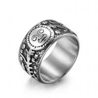 Titanium Steel Finger Ring plated & for man 12mm US Ring Sold By PC