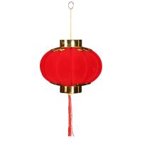 Hanging Ornaments Velveteen Lantern red Sold By Bag