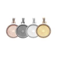 Zinc Alloy Pendant Cabochon Setting plated 25mm Sold By Bag