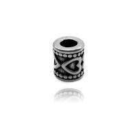 Stainless Steel Large Hole Beads fashion jewelry & blacken nickel lead & cadmium free Sold By PC