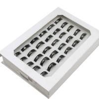 Anel de dedo de aço inoxidável, unissex, Plumbum preto (fecho de lagosta), 8mm, 36PCs/box, vendido por box