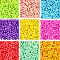 Solid Color Skleněné perličky, Sklo, vypalovací lak, DIY, více barev na výběr, Prodáno By Bag