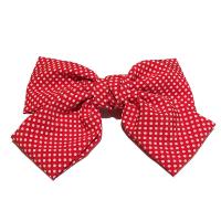 Cloth Bowkont Hair Clip Bowknot printing Korean style & for woman 220mm Sold By PC