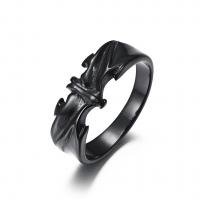 Titanium Steel Finger Ring Bat plated & for man US Ring Sold By PC