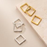 925 Sterling Silver Frame Bead Square Inner Approx 9.5mm Sold By PC