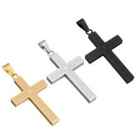 Stainless Steel Cross Pendants fashion jewelry & DIY 28*47*4mm Sold By PC