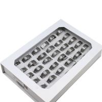 ステンレス鋼の指環, ステンレス, ユニセックス, シルバー, 8mm, 36パソコン/ボックス, 売り手 ボックス