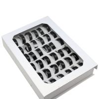 ステンレス鋼の指環, ステンレス, ユニセックス & ムードエナメル, ミックスカラー, 8mm, 36パソコン/ボックス, 売り手 ボックス