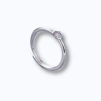 925 sterline d'argento perline anello intercambiabili, placcato platino, DIY & regolabile & per la donna, 5mm, Misura:6-8, Venduto da PC