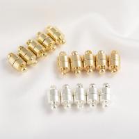 Brass Magnetic Clasp Column plated DIY nickel lead & cadmium free Sold By PC