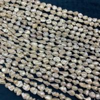 Koraliki z hodowlanych pereł słodkowodnych, Perła naturalna słodkowodna, DIY, biały, 10-12mm, sprzedawane na 38 cm Strand