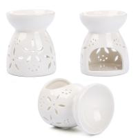 Traditional Ceramic Inserted Burner Incense Seat Porcelain plated random style & durable & Corrosion-Resistant white Sold By PC
