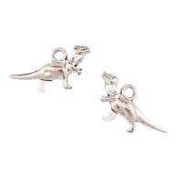 Zinc Alloy Animal Pendants Dinosaur plated silver color Sold By Bag