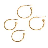 Zinc Alloy Stud Earring 925 thailand sterling silver post pin 14K gold plated fashion jewelry & for woman Sold By Pair