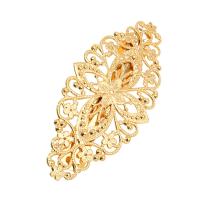Hair Barrettes Zinc Alloy 14K gold plated fashion jewelry & for woman golden Sold By PC
