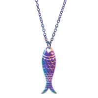 Zinc Alloy Animal Pendants Fish colorful plated fashion jewelry multi-colored Sold By PC