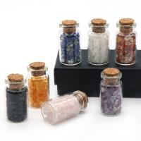 Glass Wish Bottle Quartz with Glass Bottle polished 7 pieces Sold By Set