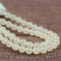Yellow Calcedony Beads Round polished DIY Sold By Strand