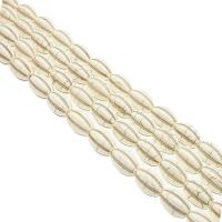 Perline in turchese, turchese naturale, lucido, DIY, bianco, 10x16mm, 24PC/filo, Venduto per 39 cm filo