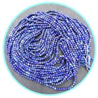 Koraliki Lapis Lazuli, Koło, obyty, DIY & fasetowany, niebieski, sprzedawane na 39 cm Strand